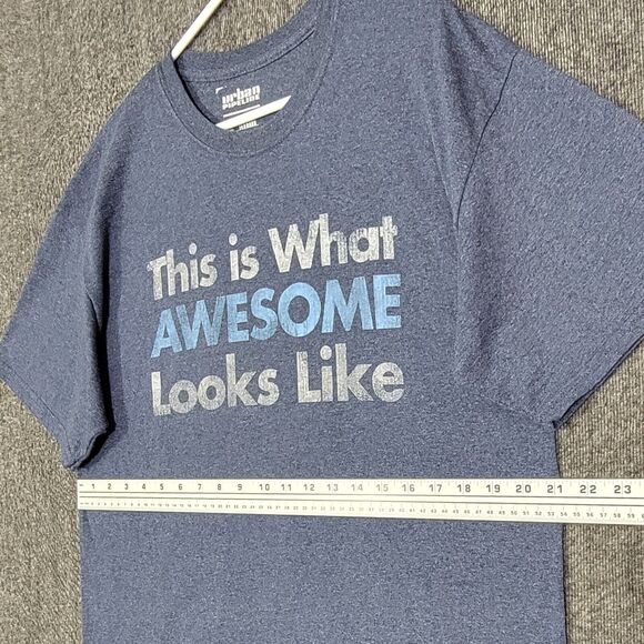 Urban Pipeline T-Shirt Mens Large Blue This Is What Awesome Looks Like - Picture 5 of 10